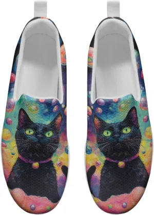 JoyLamoria Animal Design Womens Shoes Comfort Wedge Workout Platform Fashion Slip Resistant Orthotic Casual Tennis Work Daily Wear