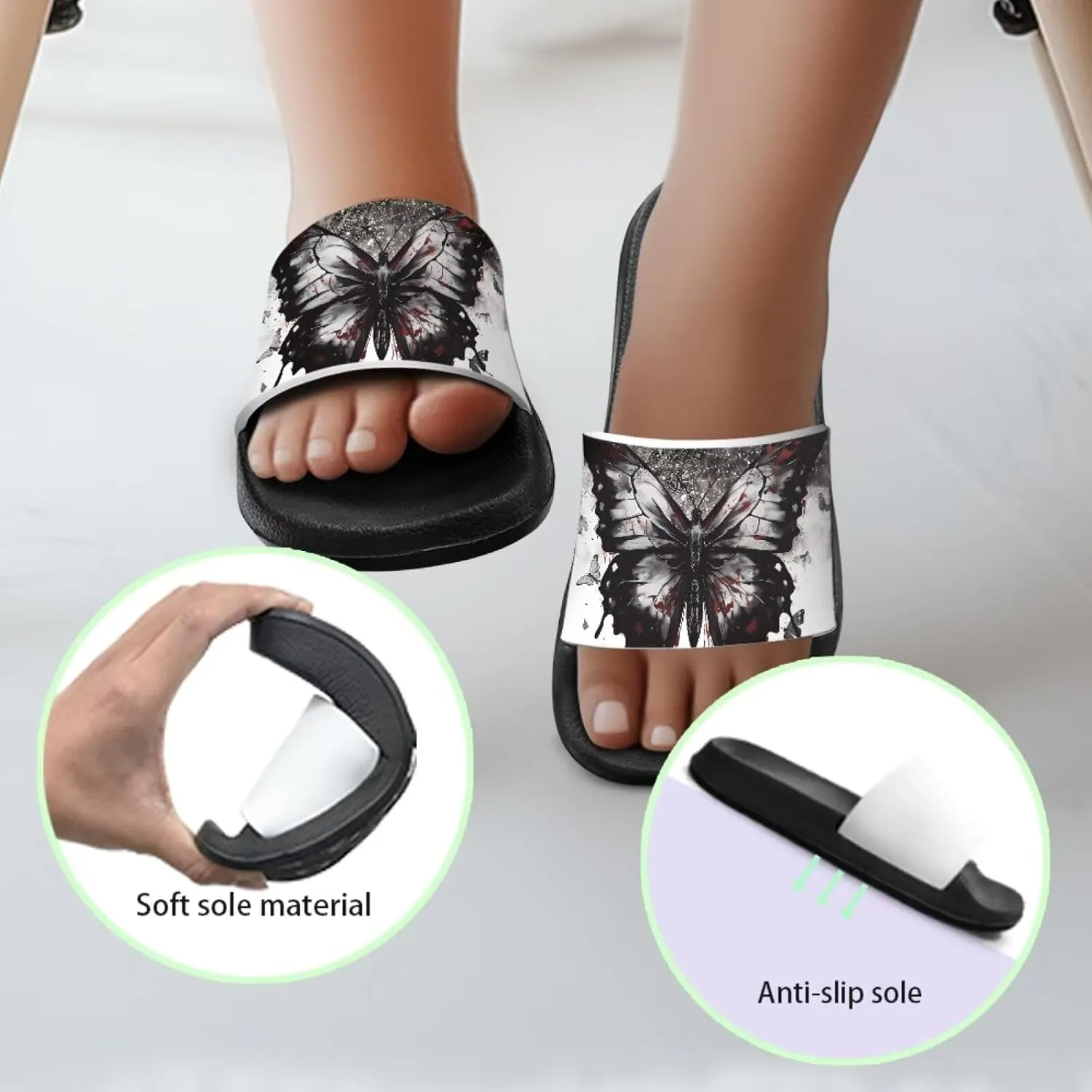JoyLamoria Animals Design Sandals House Slides Kids Cloud Slippers Cushioned Non Slip Indoor Outdoor Lightweight Open Toe Comfy