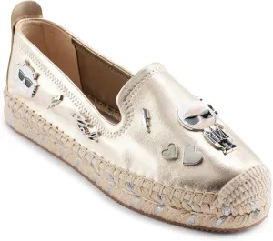 KARL LAGERFELD Women's Cushioned Insole Everyday Michaela-Flat Espadrille Platform