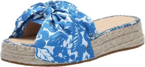 kate spade new york Women's Lucie Tropical Foliage Espadrille Slide Sandal