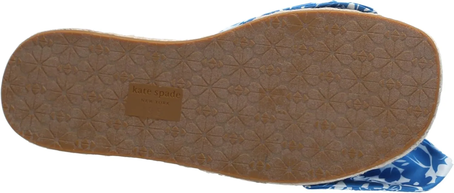 kate spade new york Women's Lucie Tropical Foliage Espadrille Slide Sandal