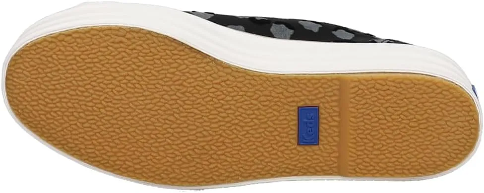 Keds Womens Triple Up Metallic Platform Sneakers Shoes Casual - Black