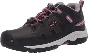 KEEN unisex child Targhee Low Hiking Shoe, Black, 4 Big Kid US