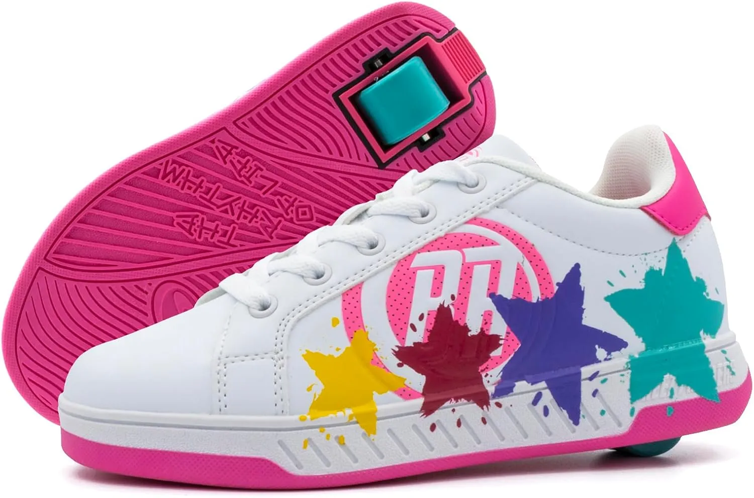 Kids' Roller Shoes | Transform from Street Sneakers to Roller Skates in Seconds | Patented Click System | Roller Sneakers for Boys & Girls