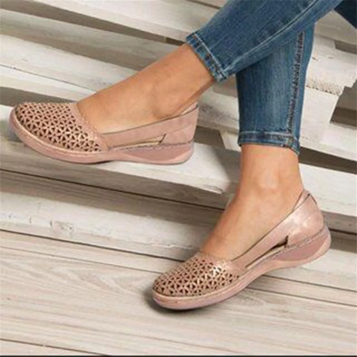 Ladmiple Sneakers For Women Slip On Low Top Comfort Walking Shoes Dressy Casual Summer Fashion Non Slip Flats Loafers