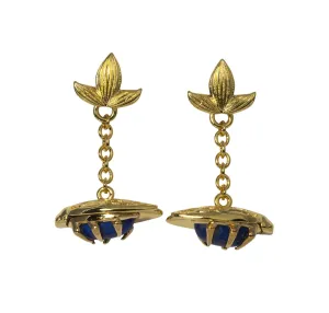 LAPIS BUG FOB EARRINGS