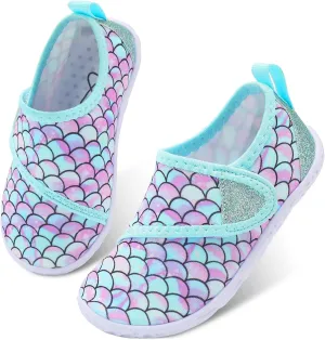 LeIsfIt Toddler Water Shoes Boys Girls Aqua Socks Kids Breathable Swim Shoes Non-Slip Barefoot Beach Shoes