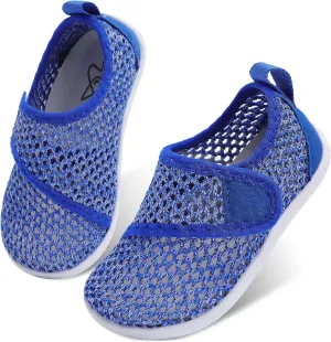 LeIsfIt Toddler Water Shoes Boys Girls Aqua Socks Kids Breathable Swim Shoes Non-Slip Barefoot Beach Shoes