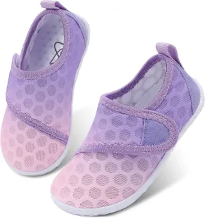 LeIsfIt Toddler Water Shoes Boys Girls Aqua Socks Kids Breathable Swim Shoes Non-Slip Barefoot Beach Shoes