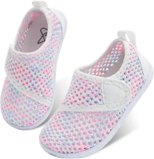 LeIsfIt Toddler Water Shoes Boys Girls Aqua Socks Kids Breathable Swim Shoes Non-Slip Barefoot Beach Shoes