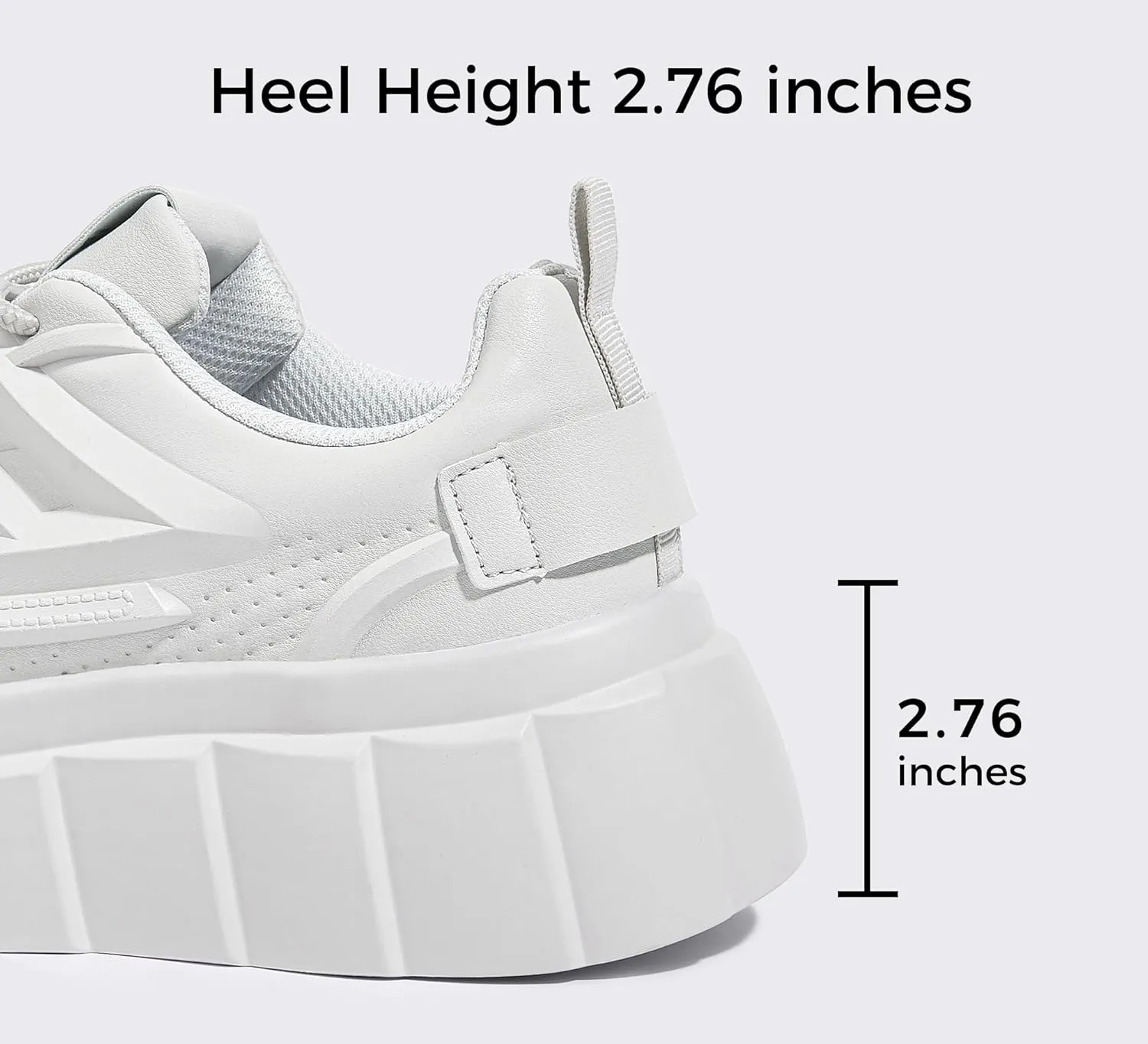 LUCKY STEP Women's Platform Fashion Sneakers Classic Tennis Faux Leather Low Top Casual Walking Shoes