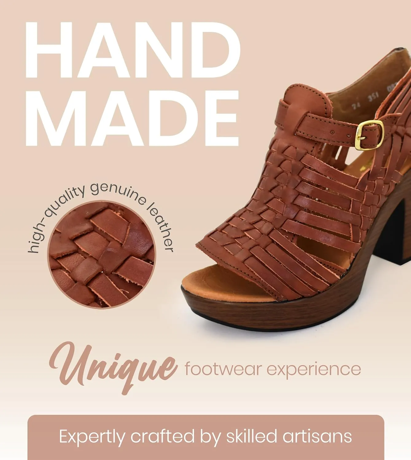 Macarena Collection Womens Shoes Leather Sandals for Women Huarache | Handmade Mexican Sandals Women | Comfortable & Stylish Womens Sandals 351 Multicolors