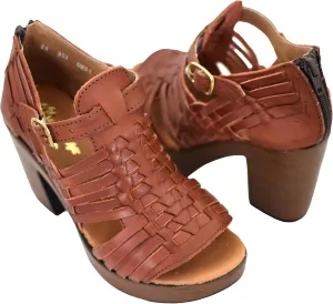 Macarena Collection Womens Shoes Leather Sandals for Women Huarache | Handmade Mexican Sandals Women | Comfortable & Stylish Womens Sandals 351 Multicolors