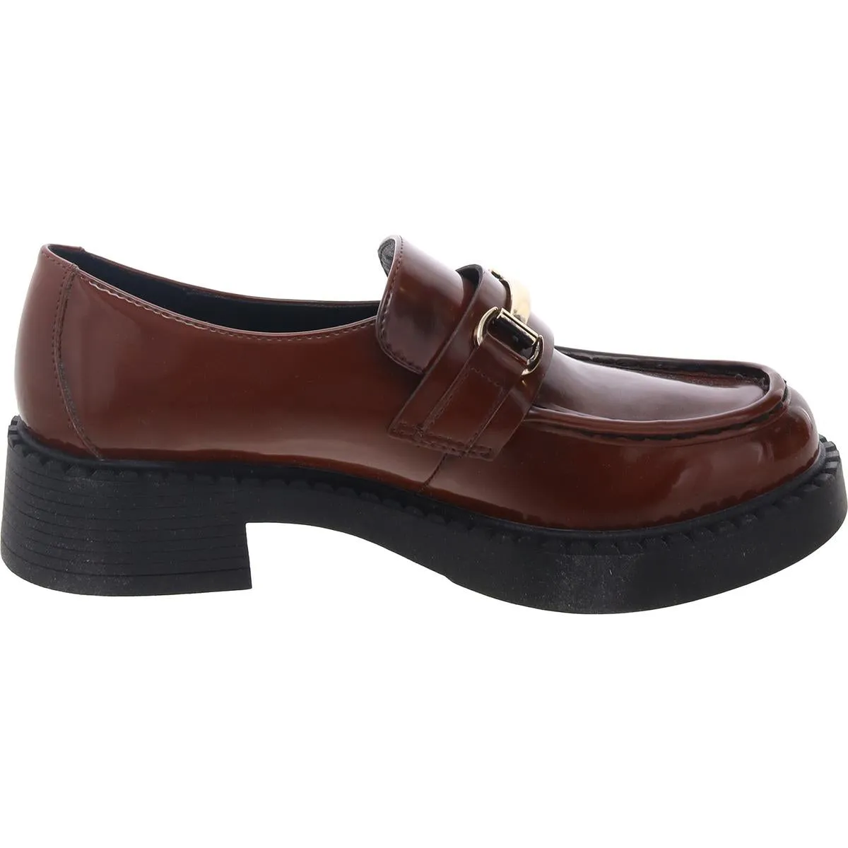 Madden Girl Womens Ambrose Colorblock Faux Leather Loafers