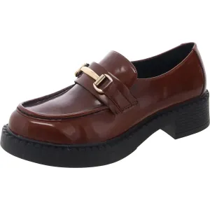 Madden Girl Womens Ambrose Colorblock Faux Leather Loafers