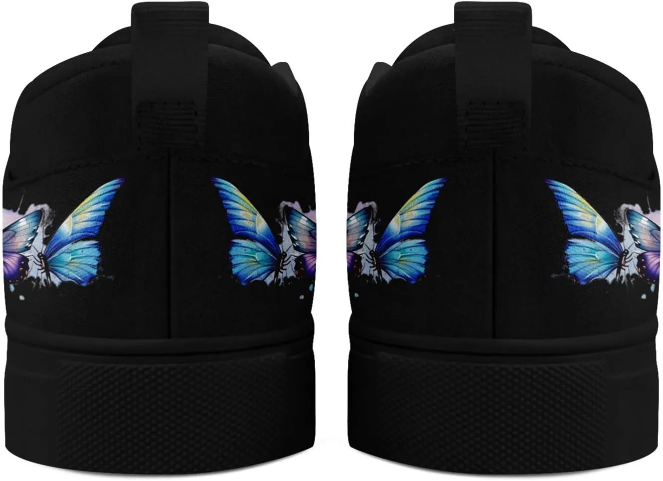Men's Slip-On Canvas Shoes Gothic Skull Print Casual Lightweight Loafers Comfortable Walking Sneaker for Women