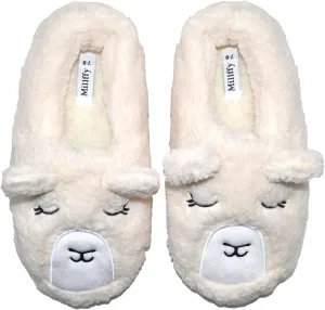 Millffy Womens Cute Cartoon Animal Soft Warm Plush Fuzzy Bear Slippers Winter House Shoes Lamb Slippers Sneakers