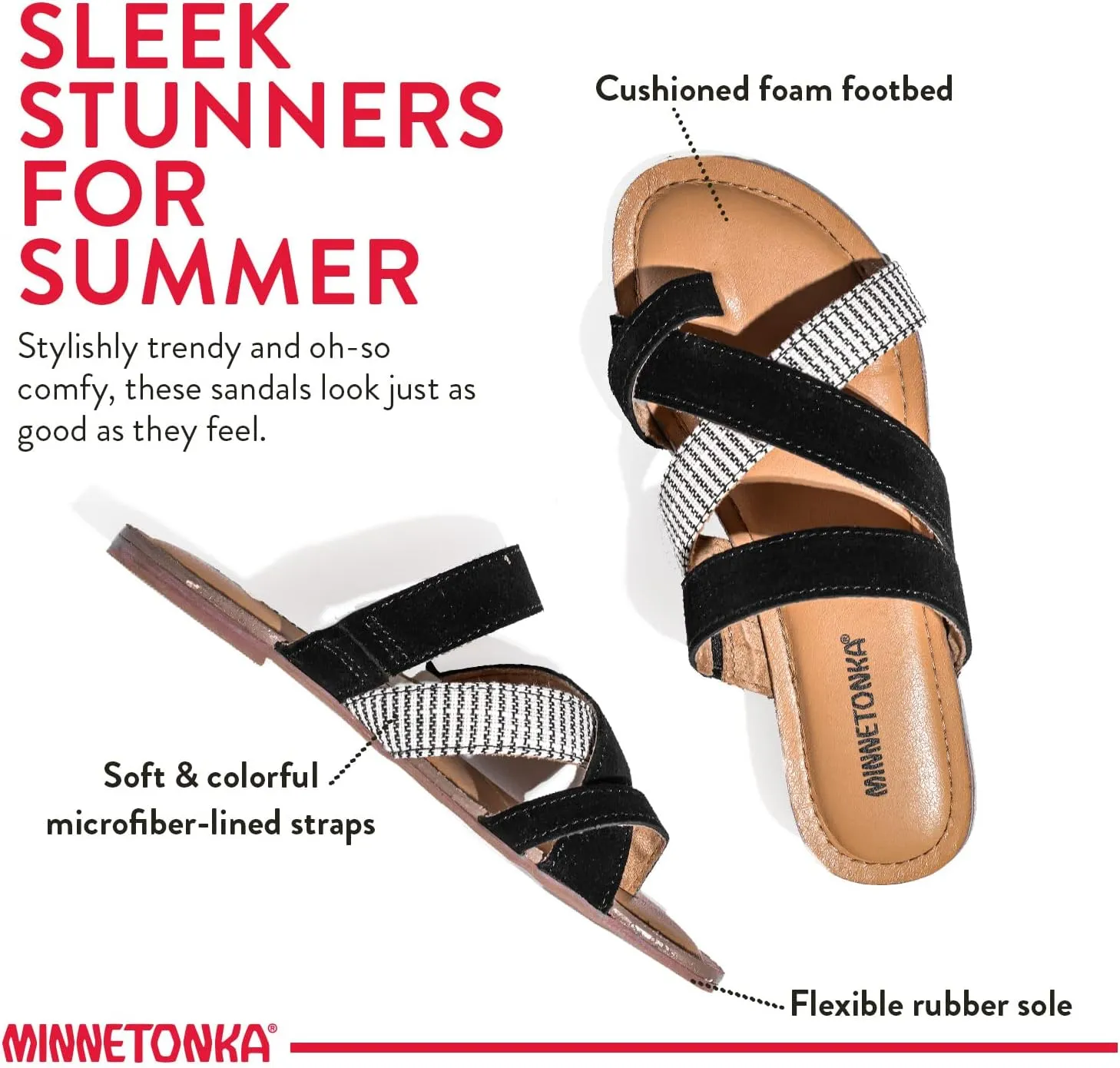 Minnetonka Women's Faribee & Franky Sandals