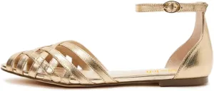 miss left Women Fashion Peep Toe Flat Sandals with Ankle Strap Caged D'Orsay Daily Casual Shopping Shoes Size 4-16 US