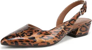 Naturalizer Womens Banks Pump Leopard Print Faux Leather 8.5 M