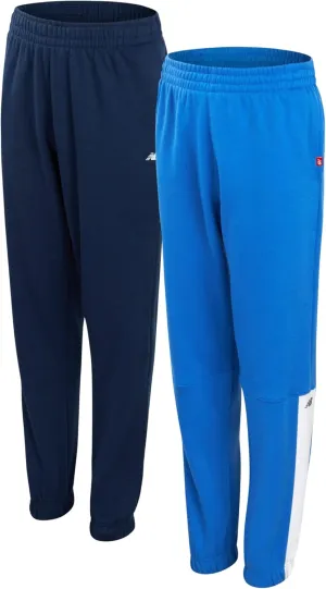 New Balance Boys Sweatpants - 2 Pack Lightweight Fleece Boys Athletic Pants with Pockets and Adjustable Waistband (8-20)