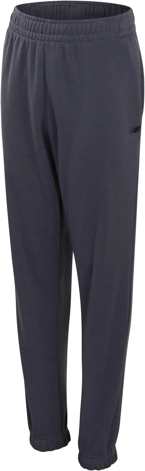 New Balance Boys Sweatpants - 2 Pack Lightweight Fleece Boys Athletic Pants with Pockets and Adjustable Waistband (8-20)
