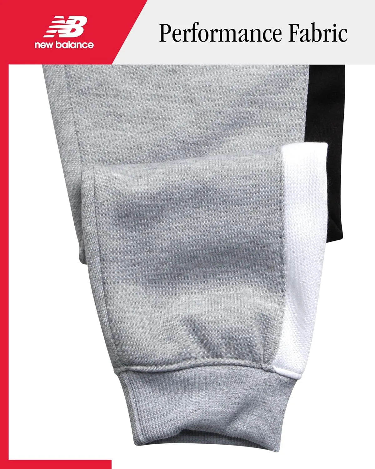 New Balance Boys Sweatpants - 2 Pack Lightweight Fleece Boys Athletic Pants with Pockets and Adjustable Waistband (8-20)