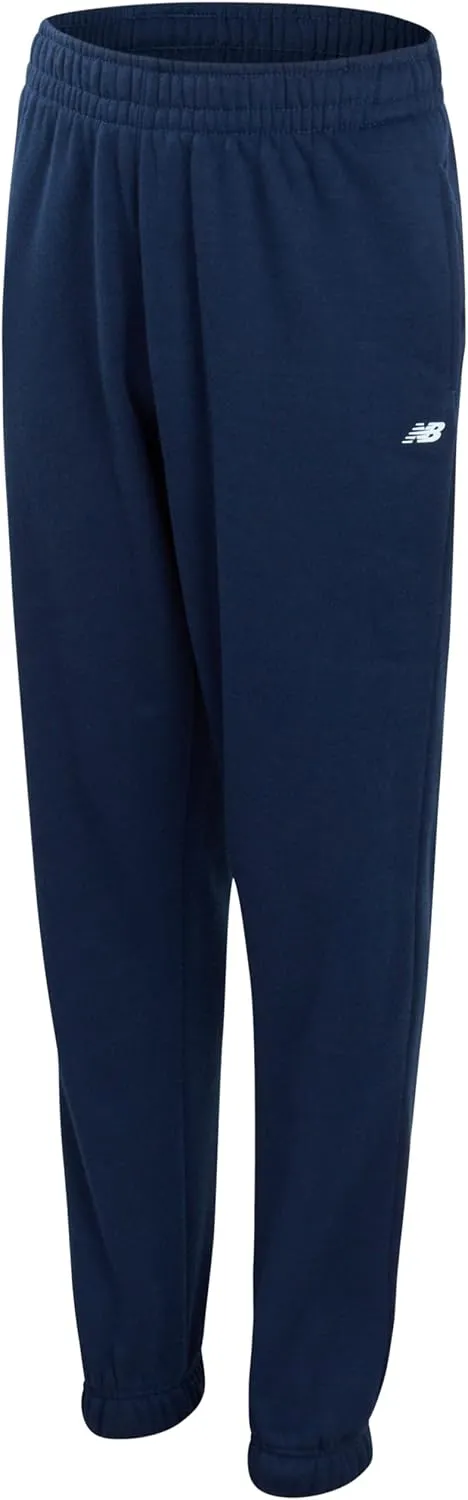 New Balance Boys Sweatpants - 2 Pack Lightweight Fleece Boys Athletic Pants with Pockets and Adjustable Waistband (8-20)