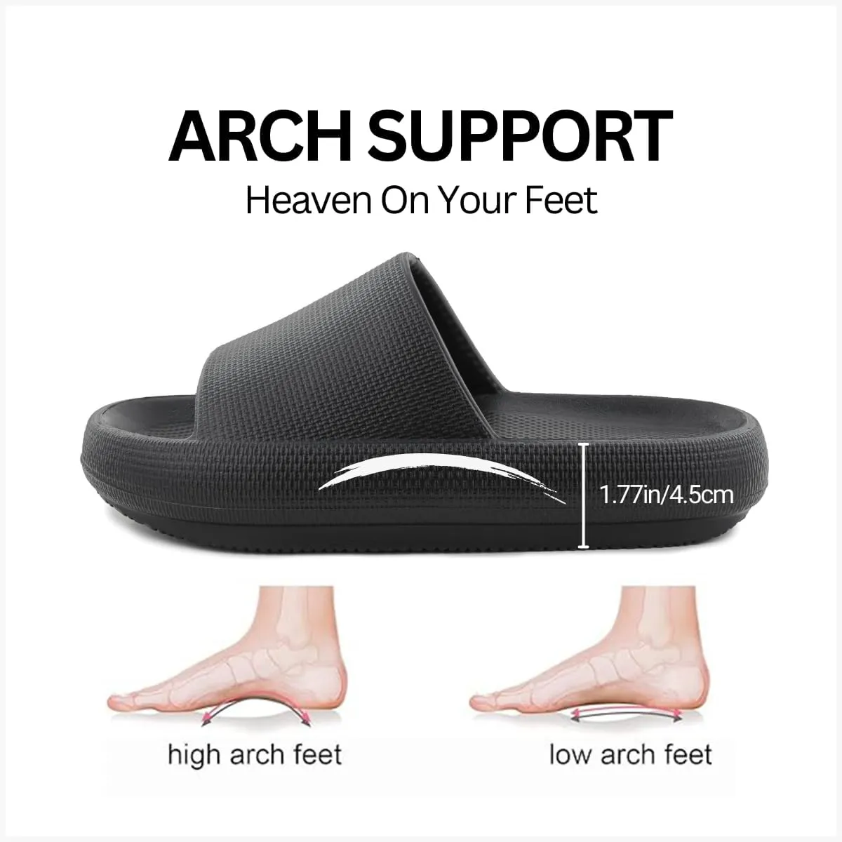 Nube Pillow Slippers For Women and Men House Shoes, Shower Slide, Cloud Slippers, Bathroom Shoes Cushioned Thick Sole Beach Sandals, Lightweight Non-Slip Sandals