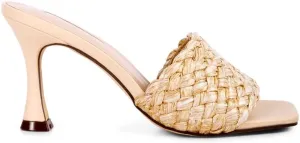 Ny Tour Braided Strap Heel Sandals