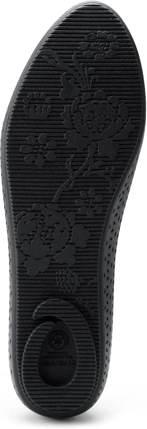 OKABASHI Women's Samantha Ballet Flat | Daily Slip-on Shoes w/Arch Support | Helps Relieve Foot Soreness & Pain | Sustainably Made in The USA