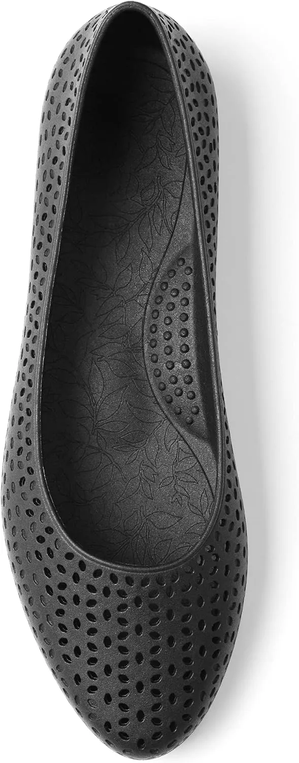 OKABASHI Women's Samantha Ballet Flat | Daily Slip-on Shoes w/Arch Support | Helps Relieve Foot Soreness & Pain | Sustainably Made in The USA