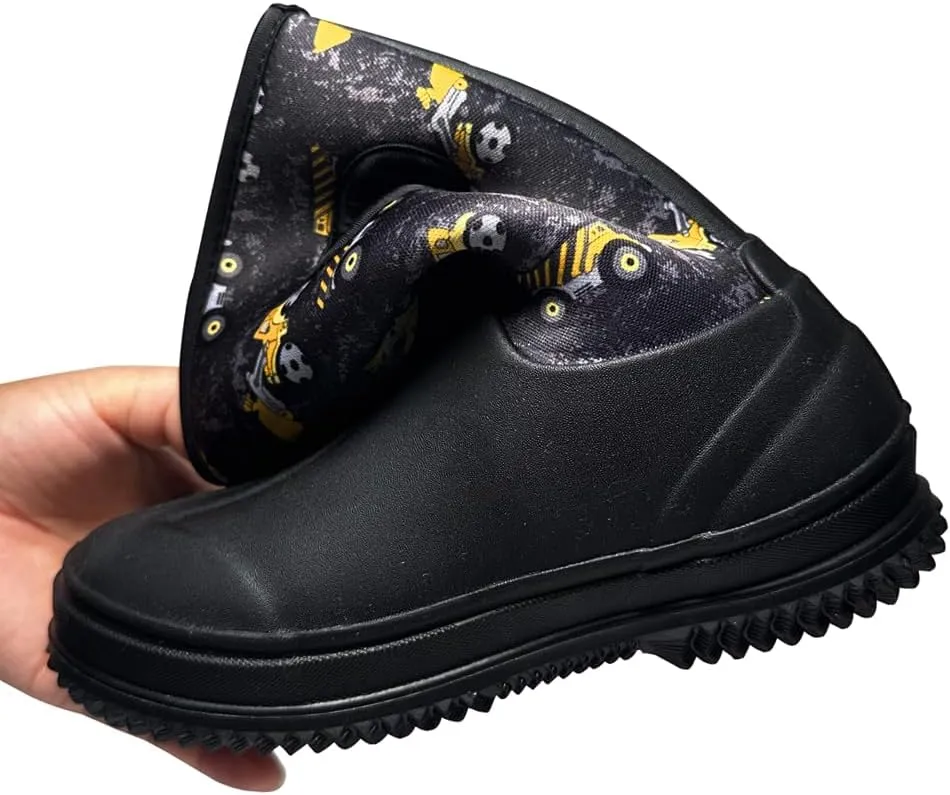 Outee Toddler Kids Warm Waterproof Neoprene Rain Boots