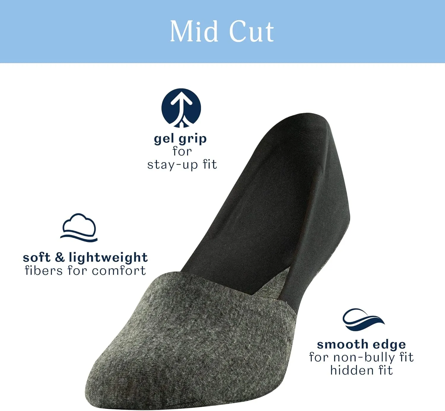 Peds Women's Smooth Edge No Show Socks, Multipairs