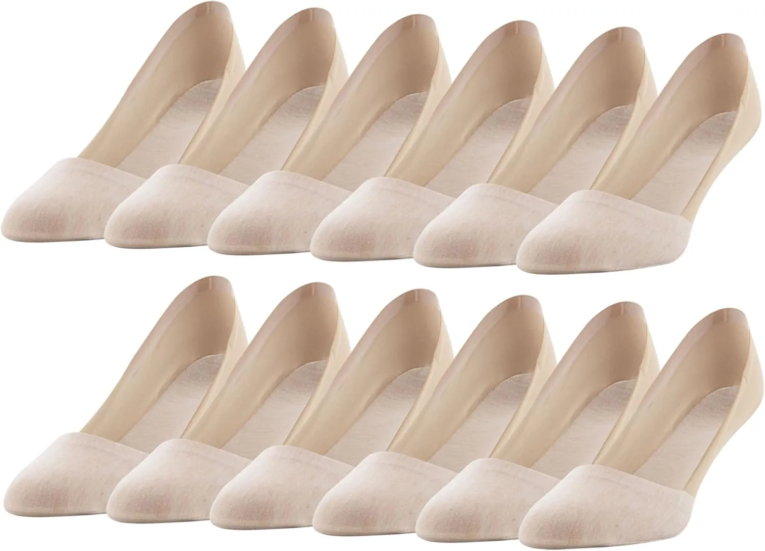 Peds Women's Smooth Edge No Show Socks, Multipairs
