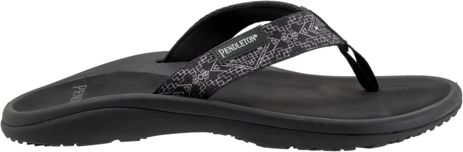 PENDLETON Men's Sandals with Cushioned EVA Insole Pattern, Microfiber Lining, Flexible Rubber Sole, 1/2" Heel