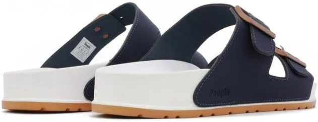 People Footwear Rubber Sandals for Women and Men, EVA Sandals, Double Buckle Slides with Two-band Slides - Perfect Summer Shoes for Comfort and Style