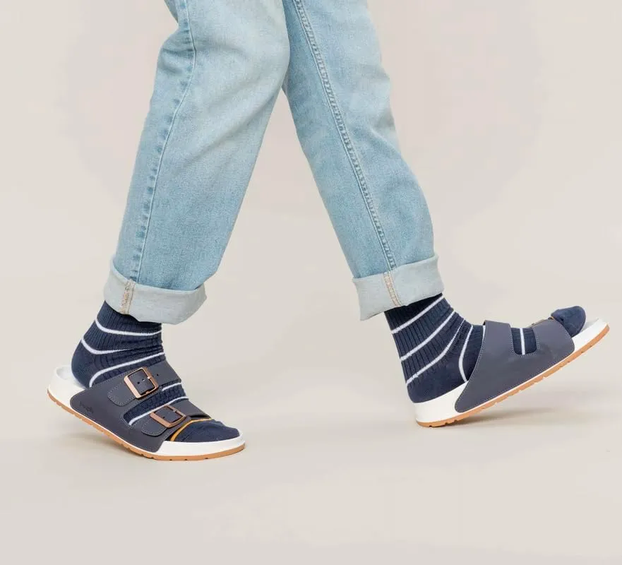 People Footwear Rubber Sandals for Women and Men, EVA Sandals, Double Buckle Slides with Two-band Slides - Perfect Summer Shoes for Comfort and Style