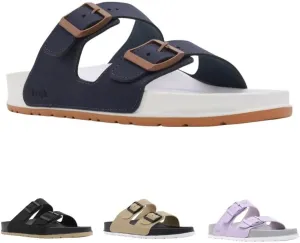 People Footwear Rubber Sandals for Women and Men, EVA Sandals, Double Buckle Slides with Two-band Slides - Perfect Summer Shoes for Comfort and Style