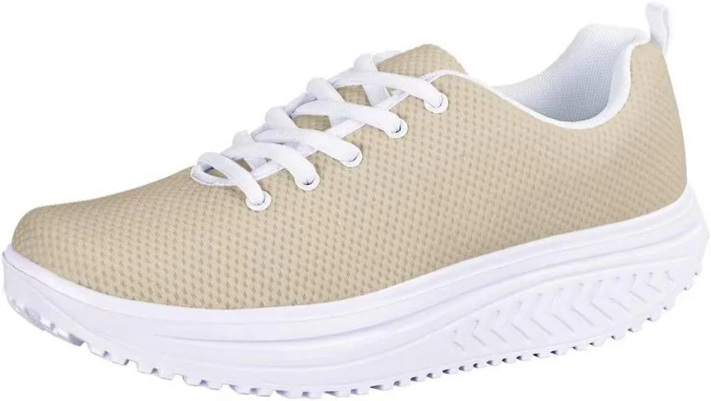 PinUp Angel Ladies Rocking Shoes Womens Lace-up Wedges Tennis Platform Walking Sneakers