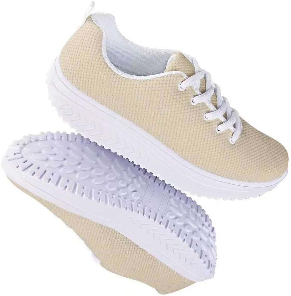 PinUp Angel Ladies Rocking Shoes Womens Lace-up Wedges Tennis Platform Walking Sneakers