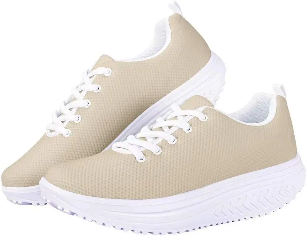 PinUp Angel Ladies Rocking Shoes Womens Lace-up Wedges Tennis Platform Walking Sneakers