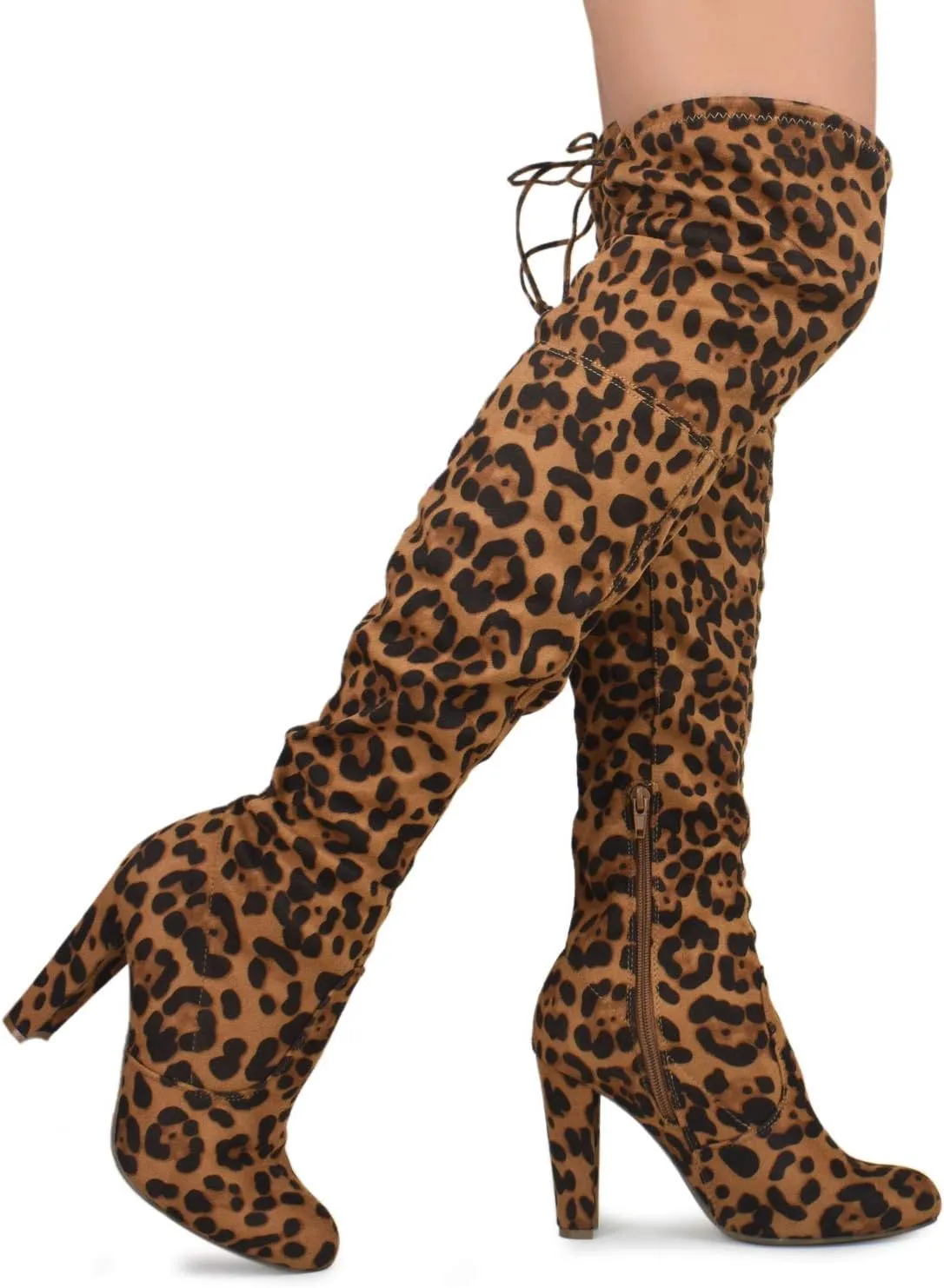 Premier Standard Women's Over The Knee Boot - Sexy Over The Knee Pullon Boot - Trendy Low Block Heel Shoe - Comfortable Boot