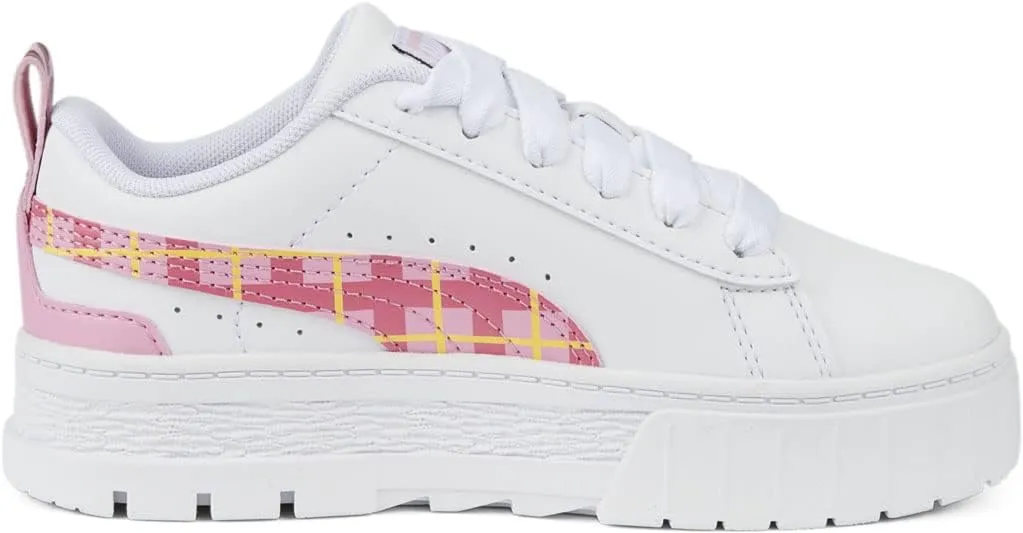 PUMA Girls' Mayze 90s Prep Logo Platform Sneakers (Little Kid-big Kid)