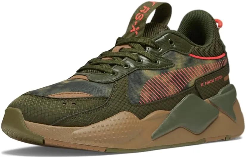 Puma Mens Rs-X Camo Dye Lace Up Sneakers Shoes Casual - Green