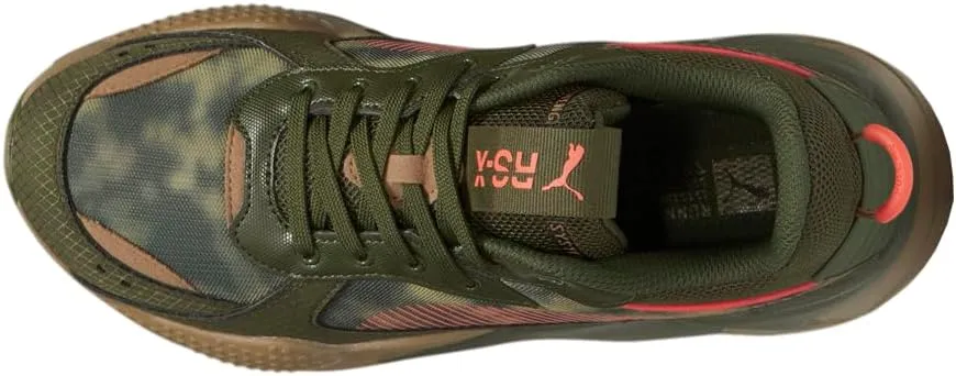 Puma Mens Rs-X Camo Dye Lace Up Sneakers Shoes Casual - Green
