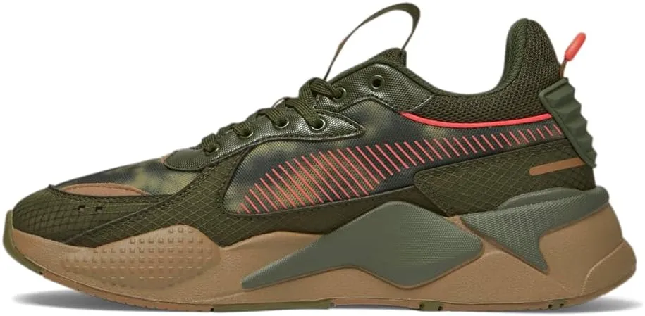 Puma Mens Rs-X Camo Dye Lace Up Sneakers Shoes Casual - Green
