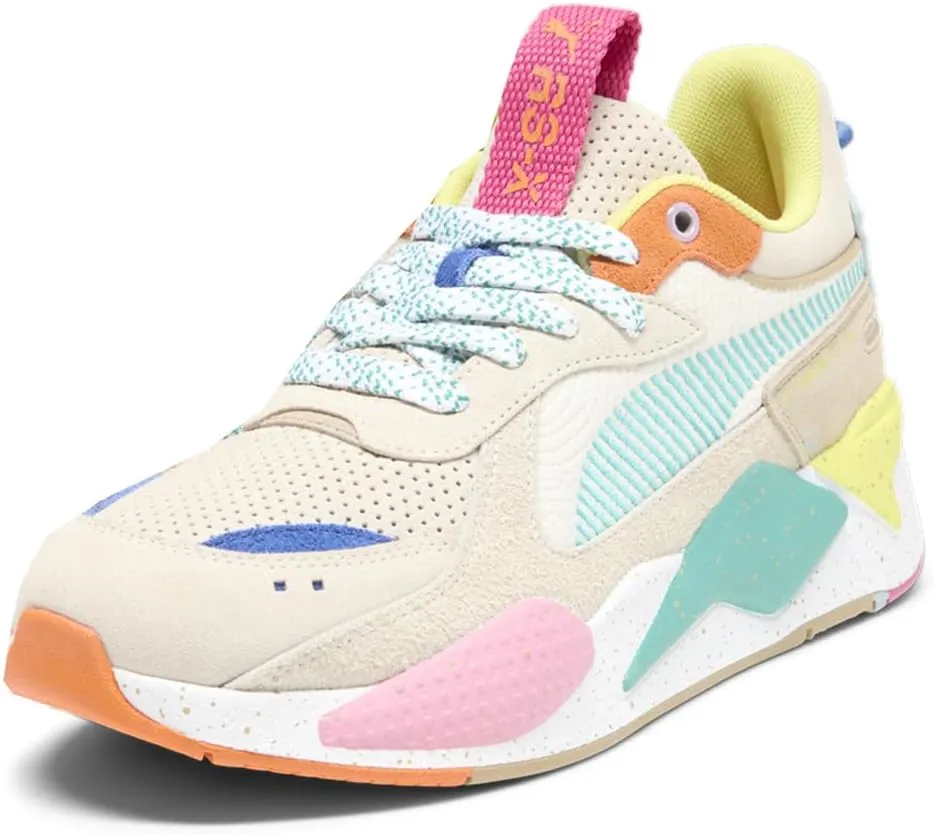 Puma Mens Rs-X Suede Multi Lace Up Sneakers Shoes Casual - Beige