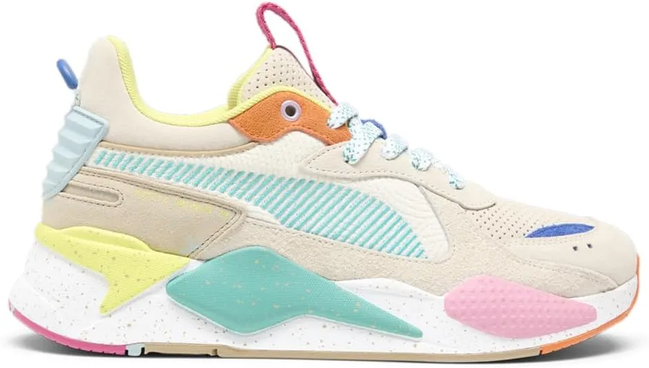 Puma Mens Rs-X Suede Multi Lace Up Sneakers Shoes Casual - Beige