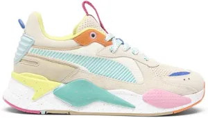 Puma Mens Rs-X Suede Multi Lace Up Sneakers Shoes Casual - Beige